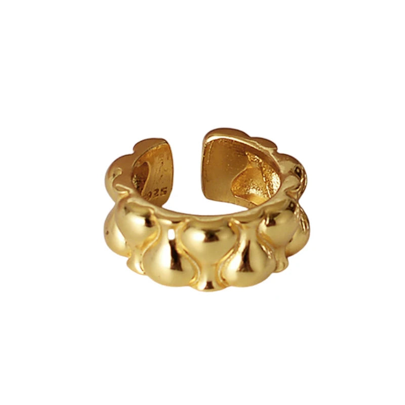 100% 925 Sterling Silver Ear Clip for Women Delicate Unique Stackable Ear Bone Fashion Fine Earrings Jewelry