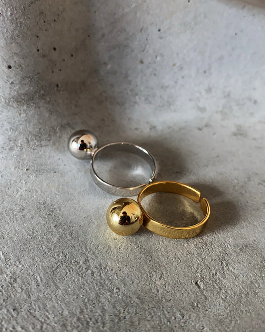 SHANICE Stylish  S925 Sterling Silver Open Ring Small Ball Beads Opening Rings For Women bague anillos  Jewelry Female Rings