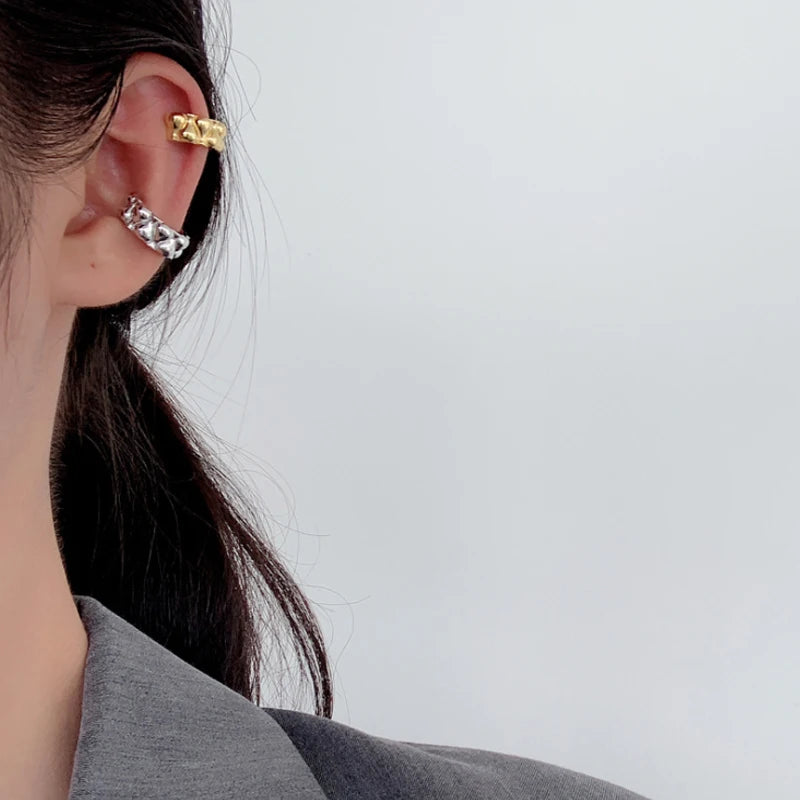 100% 925 Sterling Silver Ear Clip for Women Delicate Unique Stackable Ear Bone Fashion Fine Earrings Jewelry