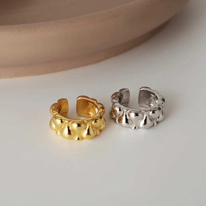 100% 925 Sterling Silver Ear Clip for Women Delicate Unique Stackable Ear Bone Fashion Fine Earrings Jewelry