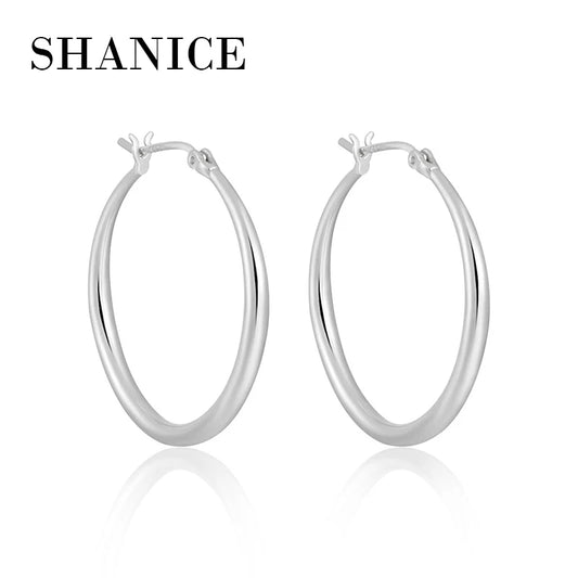 100% S925 Sterling Silver Hoop Earrings Women Men Small Earrings Girl Jewelry Pendientes Mujer Aretes Cartilage Piercing