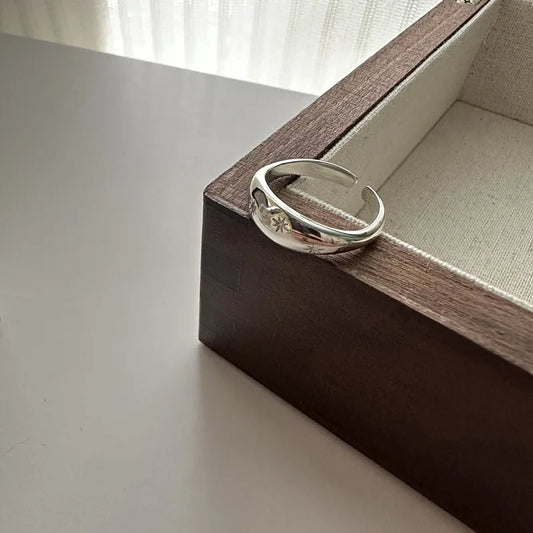  S925 Sterling Silver Blogger's Six Star Ring, Korean Fashion Style, Simple Ring Wholesale