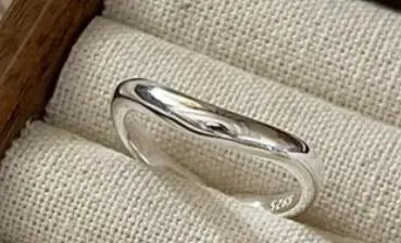  S925 Sterling Silver Water Drop Design Ope Rings Chunky Teardrop Adjustable Rings for Women Jewelry Accessories Gifts