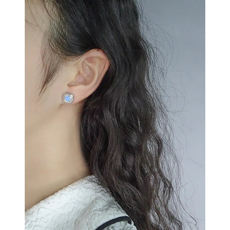 100% 925 Sterling Silver Versatile design, simple and caring zircon Earring for Women Fashion Elegant Party Jewelry